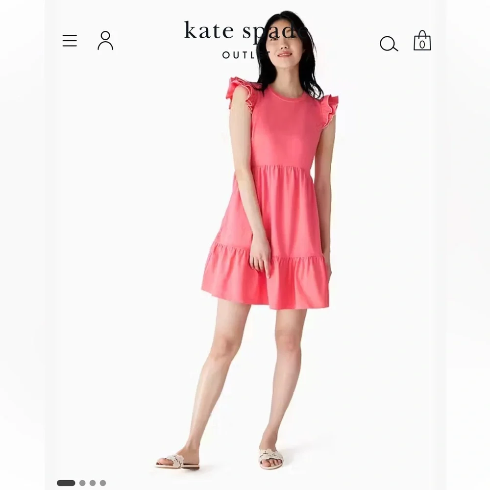 Kate Spade Pink Trapeze Knit Dress Women's Size Medium